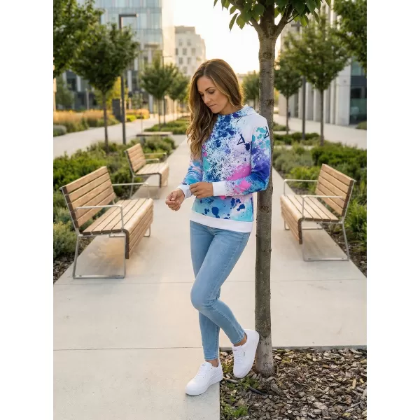  Funktionaler Sweatshirt -Prämie von Frauen ALTISPORT VOJ/ALW055MI01 LILA BLAU 