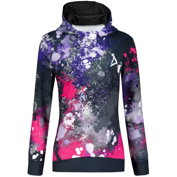 Funktionaler Sweatshirt -Prämie von Frauen ALTISPORT VOJ/ALW055MI01 SCHWARZ -PINK 