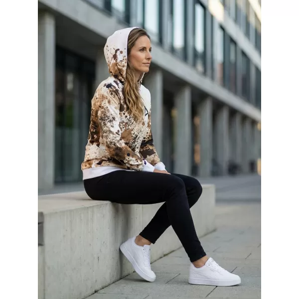  Funktionaler Sweatshirt -Prämie von Frauen ALTISPORT VOJ/ALW055MI01 WEIß -BROWN 