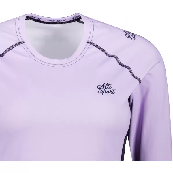  Frauen funktionales t -Shirt mit langen Ärmeln Premium ALTISPORT VOJ/ALW078TR03 LILA 