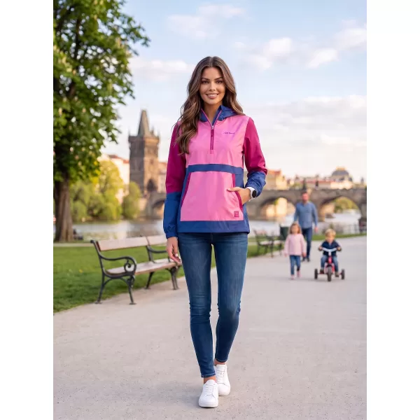  Damenjacke ALTISPORT ELENE PINK/BURGUNDER 