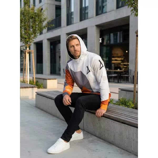  Funktionaler Sweatshirt -Premium von Männern ALTISPORT VOJ/ALM007MI01 ORANGE/GRAU 