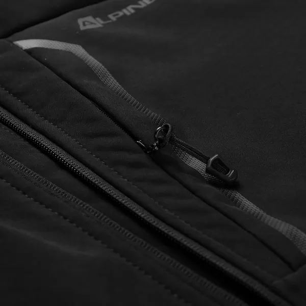  Herren -Softshelljacke ALPINE PRO HOOR SCHWARZ 