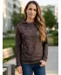 Funktionaler Sweatshirt -Prämie von Frauen ALTISPORT VOJ/ALW047MI01 DUNKELBRAUN