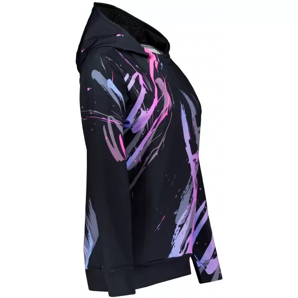  Funktionaler Sweatshirt -Prämie von Frauen ALTISPORT VOJ/ALW074MI01 SCHWARZ -PINK 