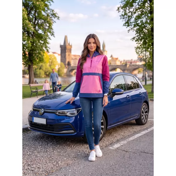  Damenjacke ALTISPORT ELENE PINK/BURGUNDER 