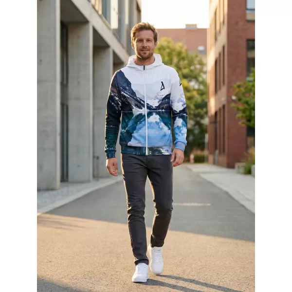  Funktionales Sweatshirt von Männern auf Reißverschlussprämie ALTISPORT VOJ/ALM030MI02 BERG/GRÜN 