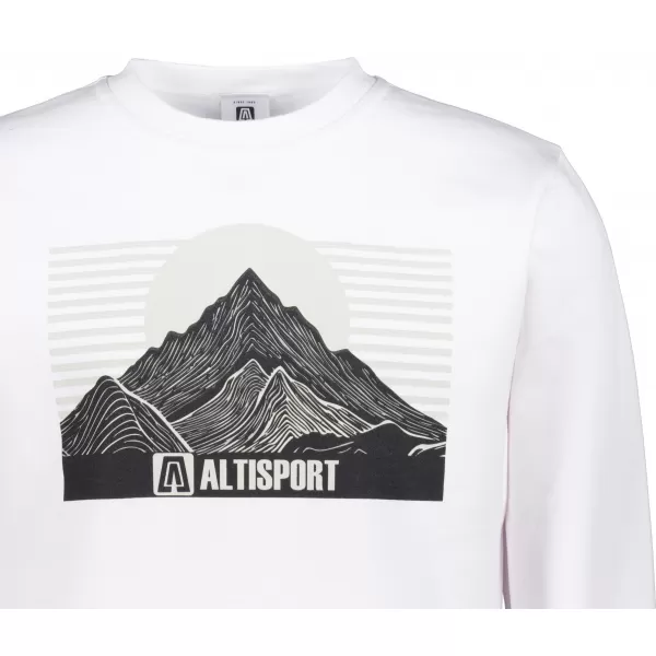  Herren -Sweatshirt ALTISPORT ALM188406 WEIß 
