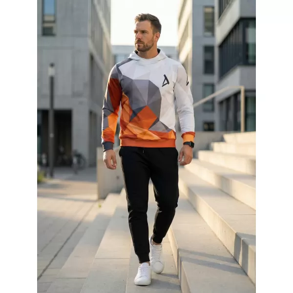  Funktionaler Sweatshirt -Premium von Männern ALTISPORT VOJ/ALM007MI01 ORANGE/GRAU 