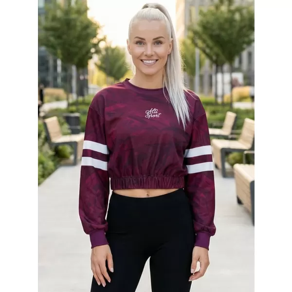  Funktionelle Sweatshirt -Premium von Frauen von Frauen ALTISPORT VOJ/ALW096MI08 BURGUND 