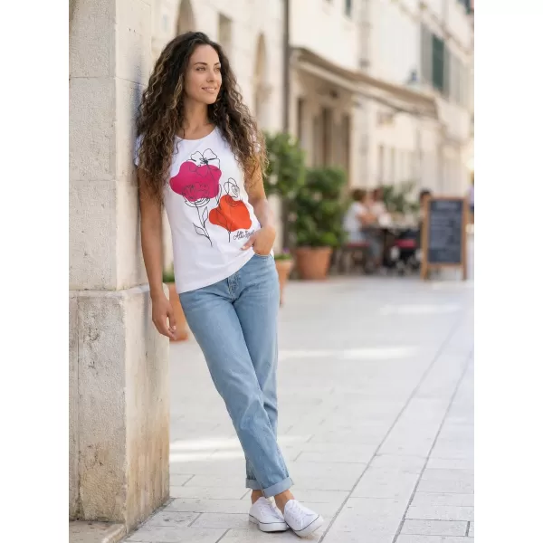 T -Shirt ALTISPORT ALW189122 WEIß/ROSA 