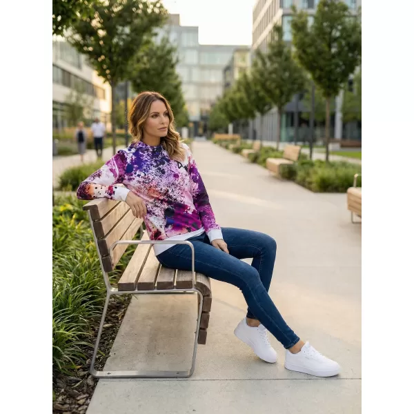  Funktionaler Sweatshirt -Prämie von Frauen ALTISPORT VOJ/ALW055MI01 LILA ORANGE 