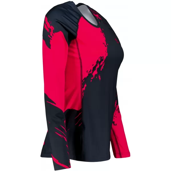  Frauen funktionales t -Shirt mit langen Ärmeln Premium ALTISPORT VOJ/ALW081TR03 HEIßROSA 