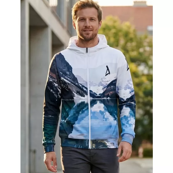  Funktionales Sweatshirt von Männern auf Reißverschlussprämie ALTISPORT VOJ/ALM030MI02 BERG/GRÜN 