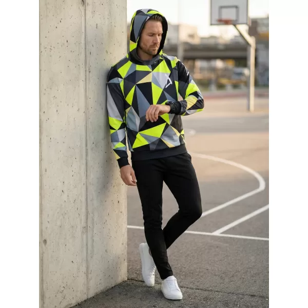  Funktionaler Sweatshirt -Premium von Männern ALTISPORT VOJ/ALM007MI01 SCHWARZ/FLUO GELB 