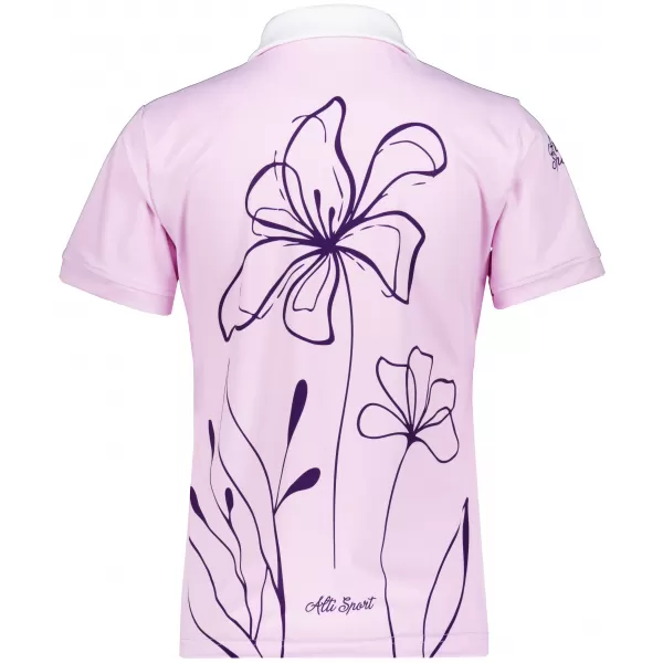 Frauenfunktional T -Shirt mit Premiumkragen ALTISPORT VOJ/ALW075TR05 LEICHTROSA 