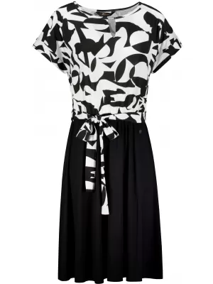 Kleid KIXMI URIA SCHWARZ/WEIß