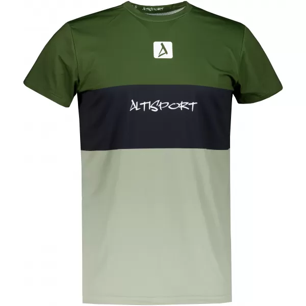  Männer funktionaler T -Shirt Premium Plus ALTISPORT VOJ/ALM051TR02 KHAKI 