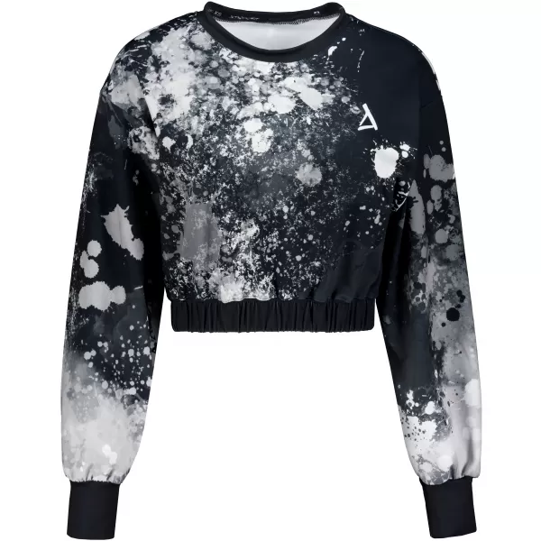 Funktionelle Sweatshirt -Premium von Frauen von Frauen ALTISPORT VOJ/ALW055MI08 SCHWARZ UND WEIß 