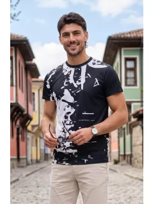 Männer funktionaler T -Shirt Premium Plus ALTISPORT VOJ/ALM057TR02 SCHWARZ