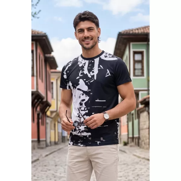  Männer funktionaler T -Shirt Premium Plus ALTISPORT VOJ/ALM057TR02 SCHWARZ 