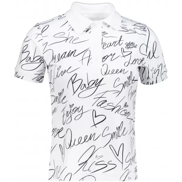  Frauenfunktional T -Shirt mit Premiumkragen ALTISPORT VOJ/ALW084TR05 WEIß 