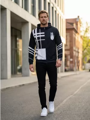 Funktionales Sweatshirt von Männern auf Reißverschlussprämie ALTISPORT VOJ/ALM098MI02 SHIBA