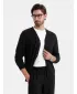 Männliche Strickjacke OMBRE OM-SWCD-0126 SCHWARZ