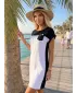 Kleid ALTISPORT EDRA SCHWARZ/WEIß