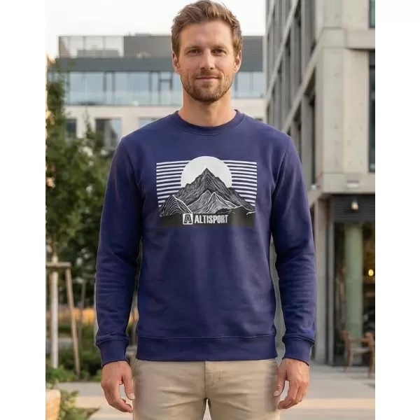  Herren -Sweatshirt ALTISPORT ALM188406 MITTERNACHT 