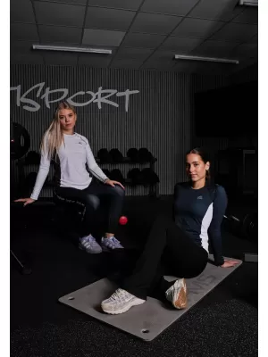 Frauen funktionales t -Shirt mit langen Ärmeln Premium ALTISPORT VOJ/ALW078TR03 WEIß