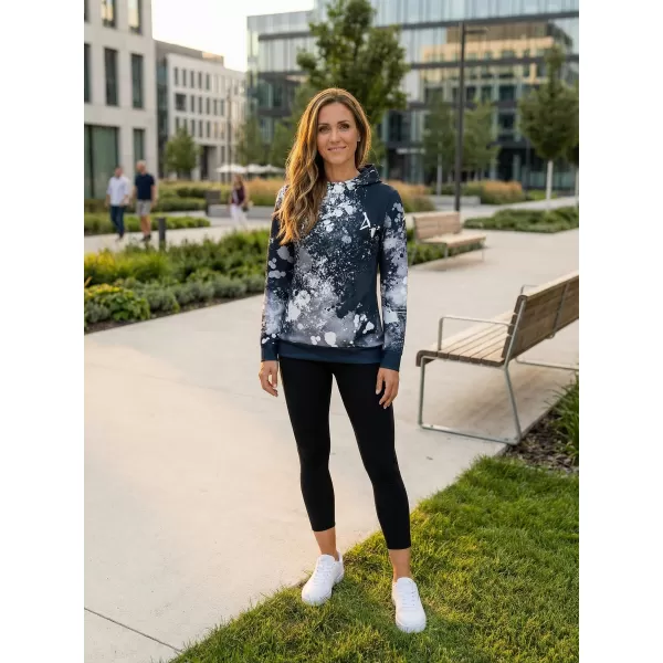 Funktionaler Sweatshirt -Prämie von Frauen ALTISPORT VOJ/ALW055MI01 SCHWARZ UND WEIß 