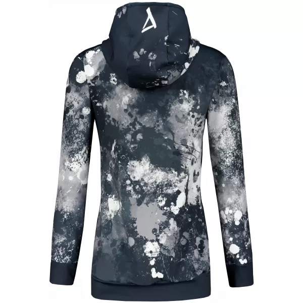  Funktionaler Sweatshirt -Prämie von Frauen ALTISPORT VOJ/ALW055MI01 SCHWARZ UND WEIß 