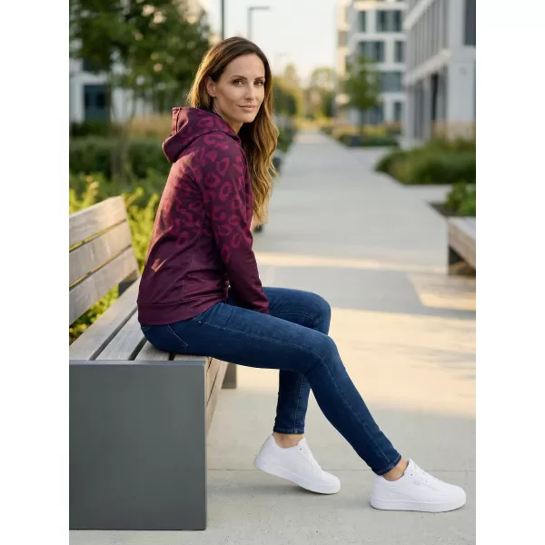  Funktionaler Sweatshirt -Prämie von Frauen ALTISPORT VOJ/ALW047MI01 WEINRÖTET 