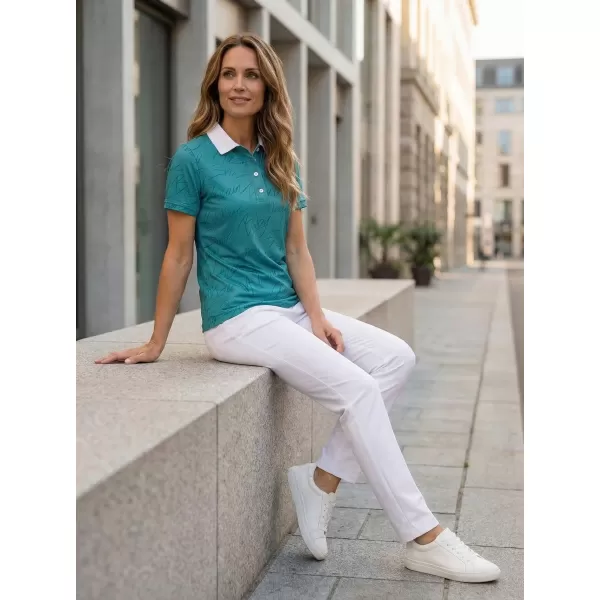  Frauenfunktional T -Shirt mit Premiumkragen ALTISPORT VOJ/ALW084TR05 GRÜN 