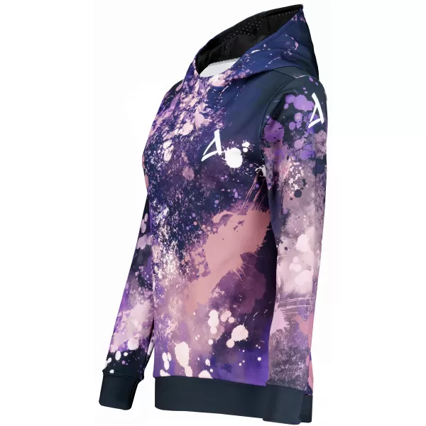  Funktionaler Sweatshirt -Prämie von Frauen ALTISPORT VOJ/ALW055MI01 SCHWARZ -VIOLETT 