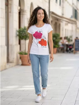 T -Shirt ALTISPORT ALW189122 WEIß/ROSA