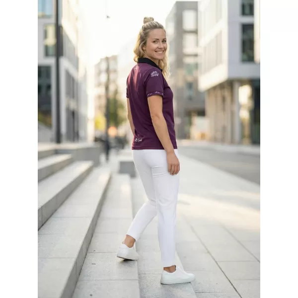  Frauenfunktional T -Shirt mit Premiumkragen ALTISPORT VOJ/ALW000TR05 LILA 