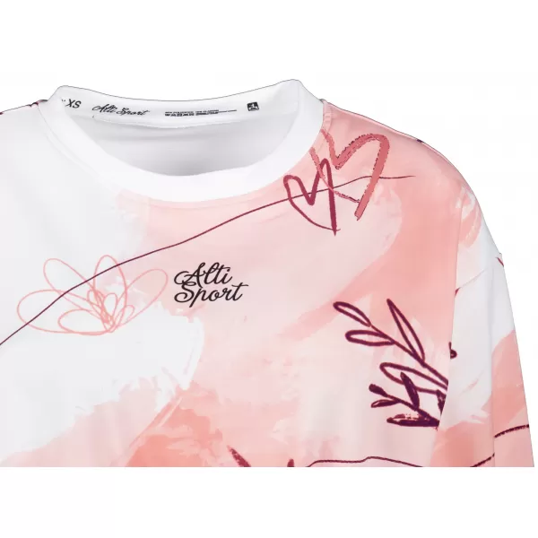  Funktionelle Sweatshirt -Premium von Frauen von Frauen ALTISPORT VOJ/ALW083MI08 WEIß -PINK 