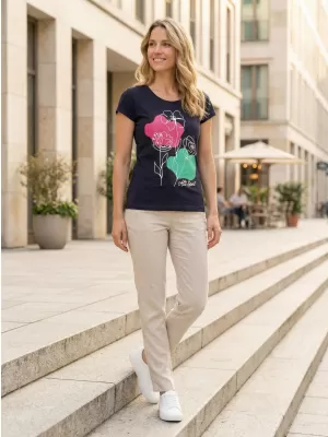 T -Shirt ALTISPORT ALW189122 MEERESBLAU