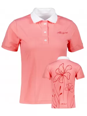 Frauenfunktional T -Shirt mit Premiumkragen ALTISPORT VOJ/ALW075TR05 PFIRSICH