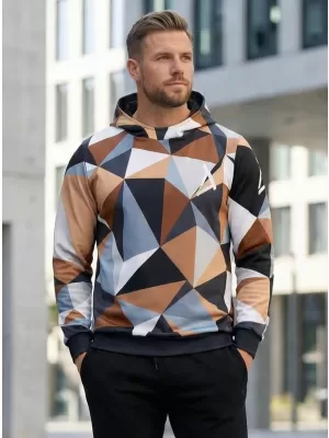 Funktionaler Sweatshirt -Premium von Männern ALTISPORT VOJ/ALM007MI01 SCHWARZ -BROWN