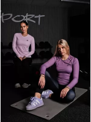 Frauen funktionales t -Shirt mit langen Ärmeln Premium ALTISPORT VOJ/ALW078TR03 LILA