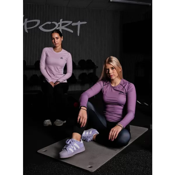  Frauen funktionales t -Shirt mit langen Ärmeln Premium ALTISPORT VOJ/ALW078TR03 LILA 