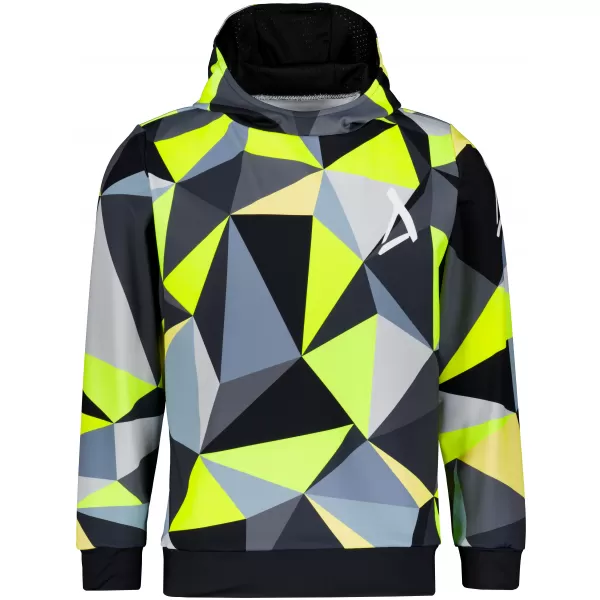  Funktionaler Sweatshirt -Premium von Männern ALTISPORT VOJ/ALM007MI01 SCHWARZ/FLUO GELB 