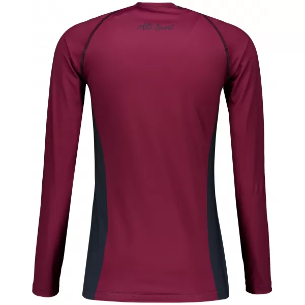  Frauen funktionales t -Shirt mit langen Ärmeln Premium ALTISPORT VOJ/ALW078TR03 WEINRÖTET 