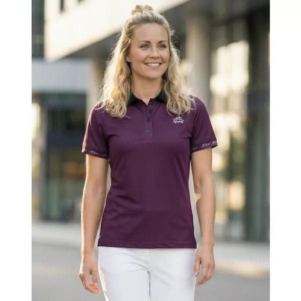  Frauenfunktional T -Shirt mit Premiumkragen ALTISPORT VOJ/ALW000TR05 LILA 
