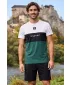 Männer funktionaler T -Shirt Premium Plus ALTISPORT VOJ/ALM051TR02 WEIß -GREEN
