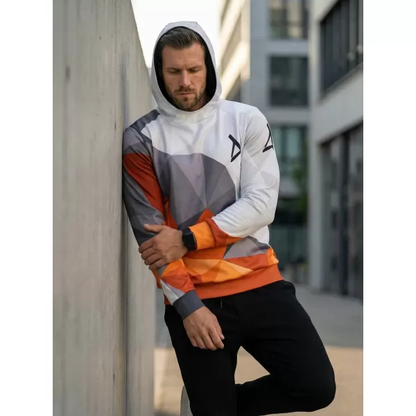  Funktionaler Sweatshirt -Premium von Männern ALTISPORT VOJ/ALM007MI01 ORANGE/GRAU 