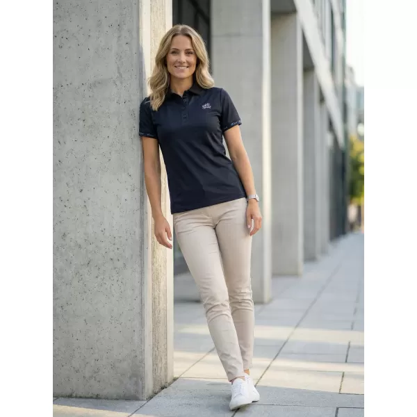  Frauenfunktional T -Shirt mit Premiumkragen ALTISPORT VOJ/ALW000TR05 SCHWARZ 
